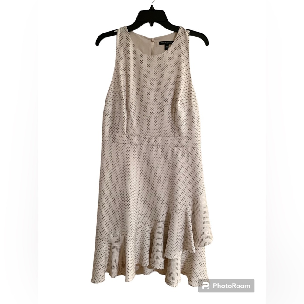 Banana Republic Ivory Polka Dot Dress S10